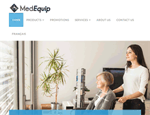 Tablet Screenshot of medequip.ca